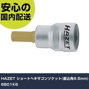 HAZET �V���[�g�w�L�T�S���\�P�b�g(�����p9.5mm) 8801K6 ���ƍH�� �\�P�b�g�����` �w�L�T�S���\�P�b�g �Ɩ��p �v���d�l ��ƌ��� �@�l���� �H��