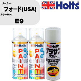 車 塗装 スプレー フォード(USA) E9 ペイントスプレー+プラサフホワイト(MH11501)セット カラースプレー ホルツ MINMIX ミニミックス オーダーカラー 補修 カーペイント【TU&SP】