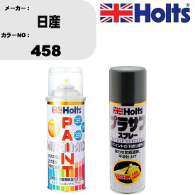 車 塗装 スプレー 日産 458 ペイントスプレー+プラサフグレー(MH11503)セット カラースプレー ホルツ MINMIX ミニミックス オーダーカラー 補修 カーペイント【TU&SP】