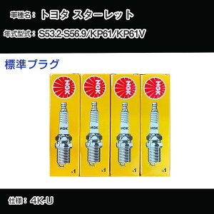 �g���^ �X�^�[���b�g KP61/KP61V �X�p�[�N�v���O NGK S53.2-S56.9 �W���v���O BP4EY-11 �yH04006�z