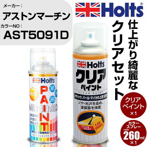 車 塗装 スプレー アストンマーチン AST5091D MAGMA Holts ペイントスプレー+クリア(MH11604)セット ホルツ MINMIX ミニミックス カラースプレー オーダーカラー【TU&SP】 (スプレー+クリア)