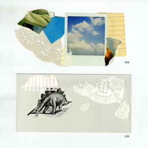 グリーティングカード Piece & Peaceカード「ソラ」コラージュ (封筒1枚+便箋1枚)/D-BROS