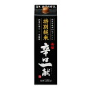日本酒 日本酒 【本州のみ 送料無料】黄桜 特別純米 辛口一献 1800ml 紙パック 1ケース/1.8L×6本《006》 『FSH』