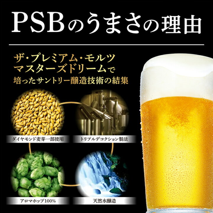 楽天市場】【本州のみ 送料無料】新 サントリー パーフェクト PSB350ml ２ケース