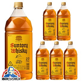 【本州のみ 送料無料】2.7L 国産 ウイスキー サントリー 角瓶 40度 ペットボトル 1ケース/2700ml×6本《006》