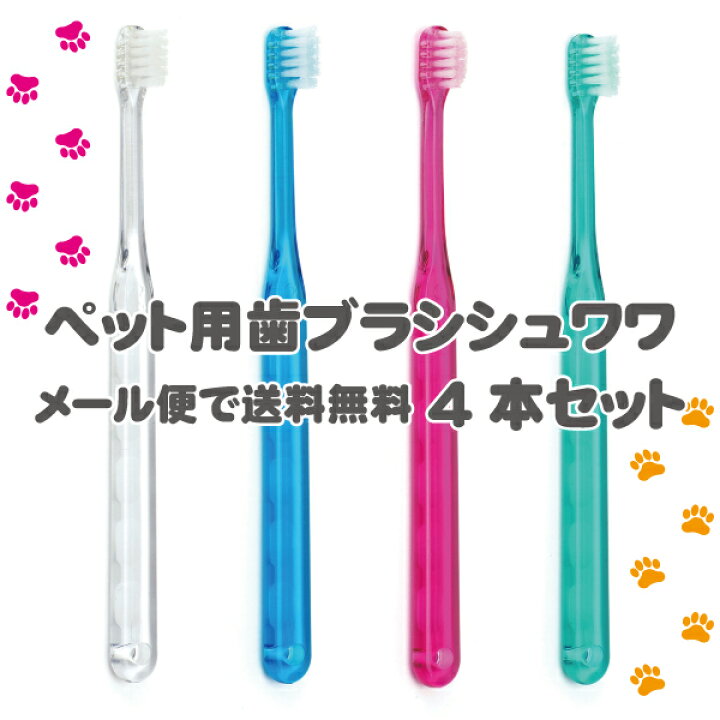 楽天市場】【☆ポイント5倍※要エントリー】犬用 歯ブラシ / Ci シュワワ / 4本セット(4色アソート)【Ciメディカル 歯ブラシ】(メール便8点まで)【メール便選択で送料無料】 : 歯科医院専売品のデンタルフィット 楽天市場】【☆ポイント5倍※要エントリー】犬用 歯ブラシ / Ci シュワワ / 4本セット(4色アソート)【Ciメディカル 歯ブラシ】(メール便8点まで)【メール便選択で送料無料】 : 歯科医院専売品のデンタルフィット