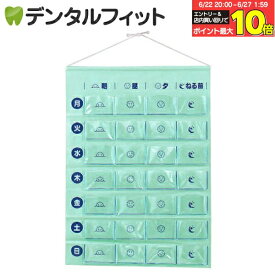 【★エントリー＆店内3点購入でP10倍(6/22 20:00-6/27 1:59迄)】ハピラ おくすり当番 マチ付き 投薬カレンダー (グリーン) 1枚