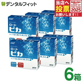 義歯洗浄剤 松風 ロート ピカ ／ 6箱【入れ歯洗浄剤 歯科用 2錠式 半年分 1箱で1カ月】 【送料無料】