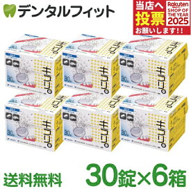入れ歯洗浄剤 キラリ錠剤 義歯洗浄剤 フィジオクリーン キラリ (錠剤) 6箱セット(1箱/30粒) 【送料無料】