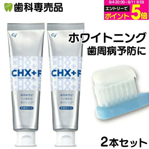牙膏 歯周病 美白 CHジェルガード 2支套組