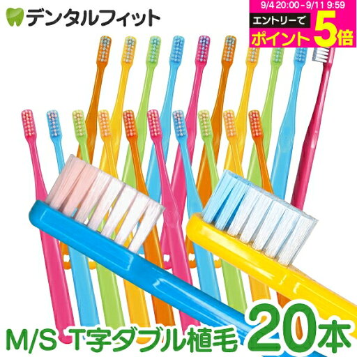 牙刷 Ci PRO PLUS T字ダブル植毛 20支套組（メール便3点まで）Ciメ