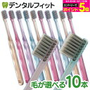 牙刷｜CiPRO AD Ag+ M(ふつう)10本セット ラウンド毛(フラットタイプ) 超先細 + ラウンド毛 銀イオン歯ブラシ …