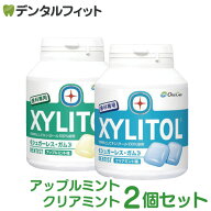 【送料無料】オーラルケア キシリトールガム 歯科用 ボトルタイプ 2個セット 153g(90粒相当) クリアミン…
