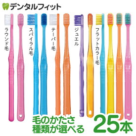 【★32%OFFクーポン 7/17 9:59迄】Ci PRO FOUR 歯ブラシ or CiPRO AD ジュエル 超先細+フラット毛 25本 プロフォー (ラウンド毛・スパイラルツイン毛・テーパー毛・フラットカラー)（メール便1点まで）【メール便選択で送料無料】