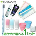 口腔用品（官方頁顯示「其他」）｜歯ブラシ トラベルセット 1セット(旅行携帯用歯磨きセット) ポーチ+CiPRO ADAg超先細＋フラット毛歯ブラシ+キャップ+…
