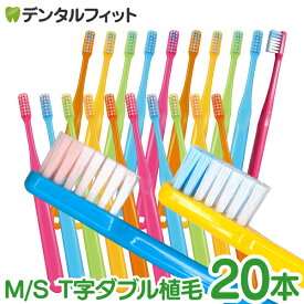 【★50%OFFクーポン 8/11 1:59迄】毛のかたさが選べる Ci PRO PLUS T字ダブル植毛 20本セット（メール便3点まで）【Ciメディカル 歯ブラシ プロプラス】【メール便で送料無料】