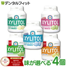 【送料無料】【楽天グルメ大賞2024受賞】キシリトールガム 歯科専用 味の組み合わせが2種類選べる オーラルケア ボトルタイプ 4個セット （153g(90粒相当)/1個） ボトルガム 口臭予防【歯科専用】