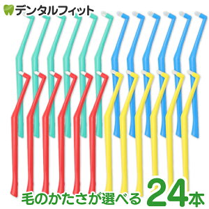 歯ブラシ ワンタフト プラウト (Plaut) 24本セット S(ソフト)/MS(ミディアムソフト)/M(ミディアム) オーラルケア PBT 国産 日本製 【送料無料】