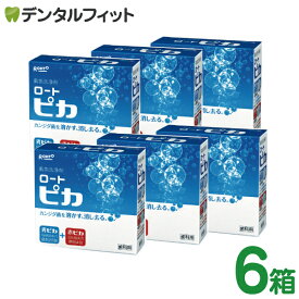 【送料無料】義歯洗浄剤 松風 ロート ピカ ／ 6箱【入れ歯洗浄剤 歯科用 2錠式 半年分 1箱で1カ月】