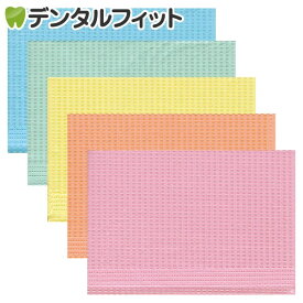 【★ポイント5倍 8/18 23:59迄】紙エプロン（ペーパーエプロン）5カラーミックス 1箱(500枚) 【送料無料】オムツ替えシートにも便利