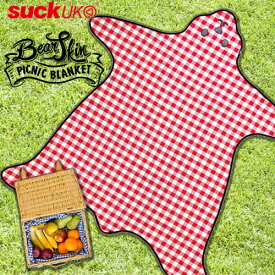 suck uk ベアースキン ピクニックブランケット / サックユーケー Bear Skin Picnic Blanket [レジャーシート ピクニックシート レジャーマット 敷物 アウトドア 遠足 運動会 男の子 女の子 おしゃれ ユニーク かわいい クマ くま 熊] 【あす楽対応】