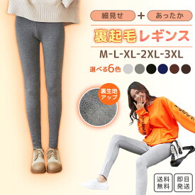 ＜2枚で値引きクーポン＞裏起毛 あったか レギンス M〜4Lサイズ | 冬用 秋用 レディース 厚い 柔らかな 生地 脚への 冷え対策 極暖 防寒 ヒート 美脚 レーヨン モダール 伸縮 タイツ スパッツ パンツ ルームウェア 急な寒さに