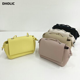 2WAYフラップバッグ・d00601 レディース 【bag】 韓国ファッション バッグ カバン かばん 2WAY ショルダーバッグ クラッチ フラップ スクエア 合皮 無地 ニュートラルトーン シンプル デイリー 大人 カジュアル