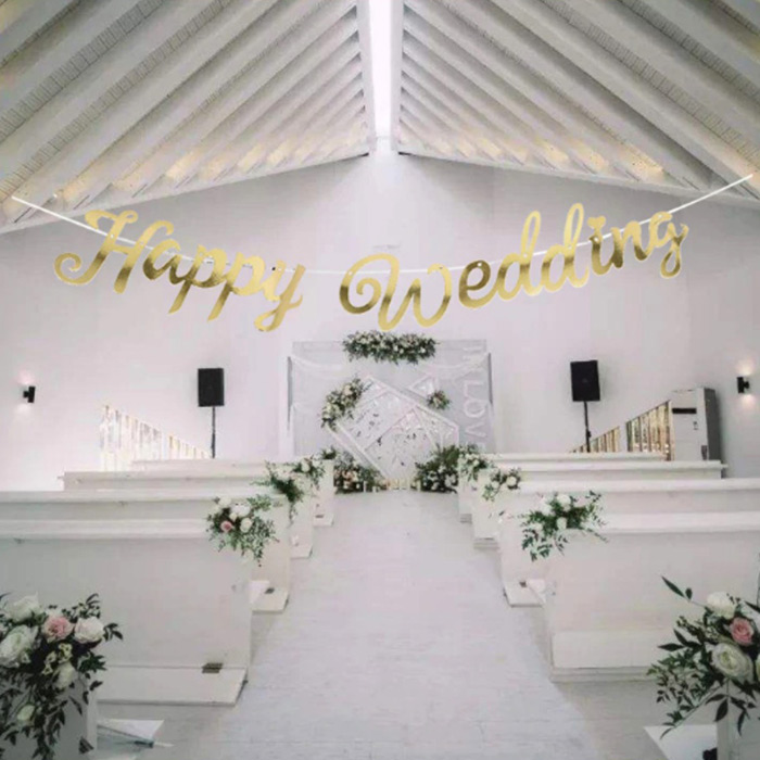 フォトプロップス 結婚式 披露宴 パーティ 写真 フォトウェディング 小道具 装飾 飾り付け HAPPY WEDDINGシンプル
