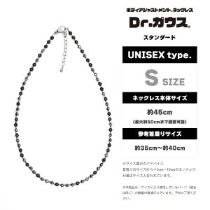Dr.ガウス<STANDARD/スタンダード> シリカ鉱石 管理医療機器 磁気ネックレス メンズ 肩こり 血行改善 医療機器認証 日本製 ビジネス 健康アクセサリー ギフト プレゼント 母の日 父の日 誕
