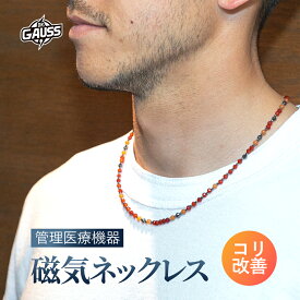 Dr.ガウス＜Confi／コンフィ＞シュミット・ダニエル 管理医療機器 磁気ネックレス メンズ こり 血行改善 医療機器認証 日本製 ビジネス 機能性アクセサリー ギフト プレゼント 母の日 父の日 誕生日 おしゃれ シンプル スーツ対応 スタイリッシュ ユニセックス