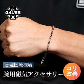Dr.ガウスX＜IDATEN／イダテン＞ 熊谷敬宥 管理医療機器 腕用磁気アクセサリー メンズ こり 血行改善 医療機器認証 日本製 ビジネス 健康アクセサリー ギフト プレゼント 母の日 父の日 誕生日 おしゃれ シンプル スーツ対応 スタイリッシュ ユニセックス