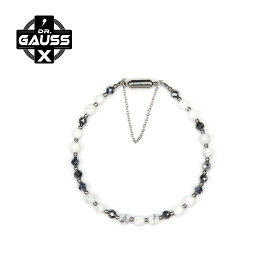 Dr.ガウスX＜White／ホワイト＞ ハウライト 管理医療機器 腕用磁気アクセサリー メンズ こり 血行改善 医療機器認証 日本製 ビジネス 健康アクセサリー ギフト プレゼント 母の日 父の日 誕生日 おしゃれ シンプル スーツ対応 スタイリッシュ ユニセックス