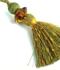 VENETIA キータッセル【フランス製】グリーンキラキラダイヤ☆キータッセル