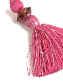 VENETIA キータッセル【フランス製】ピンクキラキラダイヤ☆キータッセル