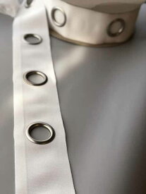 ハトメテープ　105mm 40φ　ホワイト【1mあたりのお値段です】