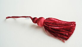 IOKO　キータッセル【フランス製】レッド光沢感がステキ！ストラップ・キーホルダーにも。【RCPdec18】