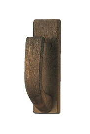 カーテンふさかけ　粘着タイプ　ジュア　ダークオーク　2個入り