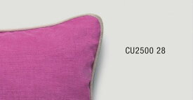 パイピングクッションカバー【40×40cm】　ラズベリー×ペールグレー　CU2500-28