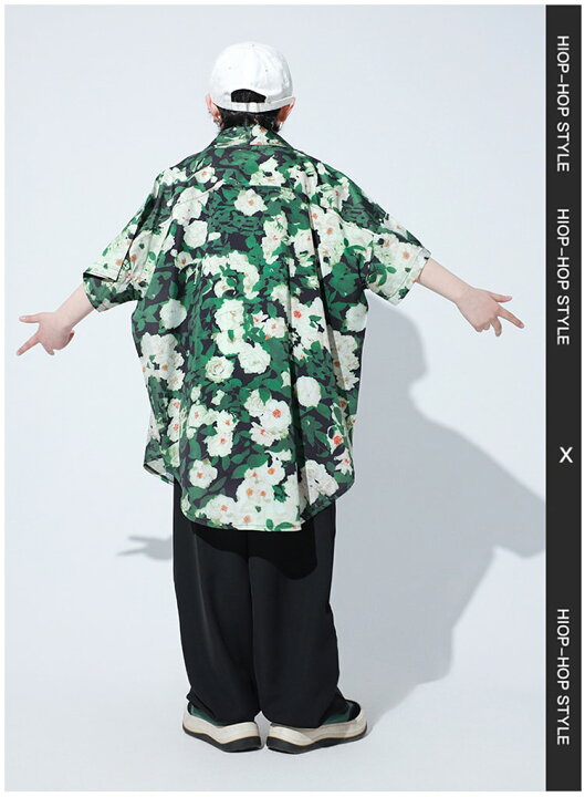 楽天市場】柄シャツ リゾート風 半袖 夏 キッズダンス衣装 