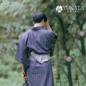 浴衣 メンズ セット レトロ モダン 無地 ストライプ柄 男性 男性用 紳士 和服 帯 男 ゆかた 夏服 浴衣セット ギフト プレゼント かっこいい おしゃれ 人気 花火大会 夏祭り【D MADE】
