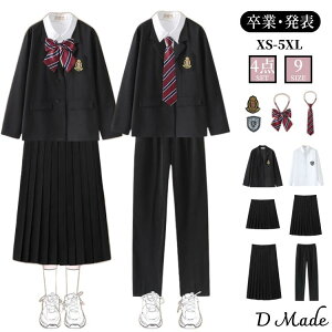 卒業式 スーツ JK DK 5点セット 女の子 男の子 子供スーツ ジュニアスーツ 韓国風 入学式 卒業式 中学生 高校 フォーマル ブレザー ジャケット シャツ ネクタイ スカート パンツ 卒園式 お受験