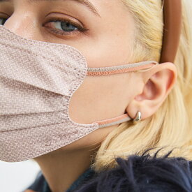 【お買い物マラソン期間限定！30％OFF！】【公式】D.masque Luxe.［ペールブラウン × テラコッタシルバー］ヒアルロン酸8,800mg/kg配合マスク 5枚入り
