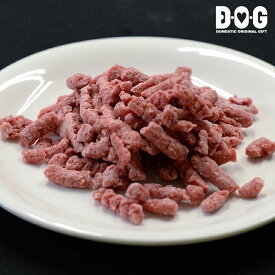 【鹿肉パラパラミンチ 200g】【冷凍】犬 生肉 生食 国産 無添加 無着色 D・O・G 京丹波自然工房 ジビエ 滋養強壮 高タンパク 低脂肪 低カロリー ビタミンB アミノ酸 DHA 鉄分