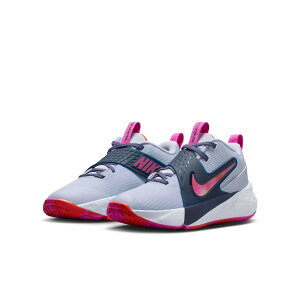 Nike (�i�C�L) TEAM HUSTLE D 12 �W���j�A �o�X�P�b�g�{�[���V���[�Y UNISEX GHOST/FIRE PINK-MIDNIGHT NAVY HF6279-005