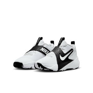 Nike (�i�C�L) TEAM HUSTLE D 12 �W���j�A �o�X�P�b�g�{�[���V���[�Y UNISEX WHITE/WHITE-BLACK HF6279-101
