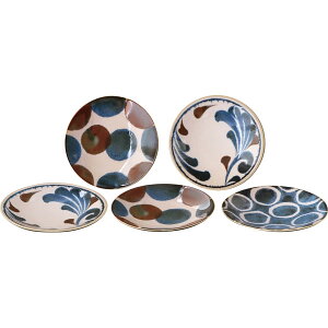 筆青 プレートセット 7-2061 和陶器 和陶皿 中皿セット