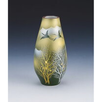 楽天市場】九谷焼 6号花瓶 金箔鶴連山の通販 