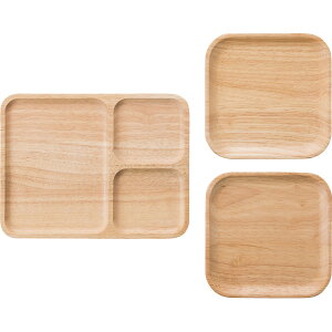 ウッドプレートセット351 漆器 漆器皿 木製角皿