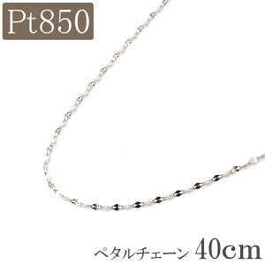 �v���`�i �l�b�N���X �`�F�[�� 40cm PT Pt850 �y�^���`�F�[�� ��1.0mm �S�[���h �v���[���g ���f�B�[�X