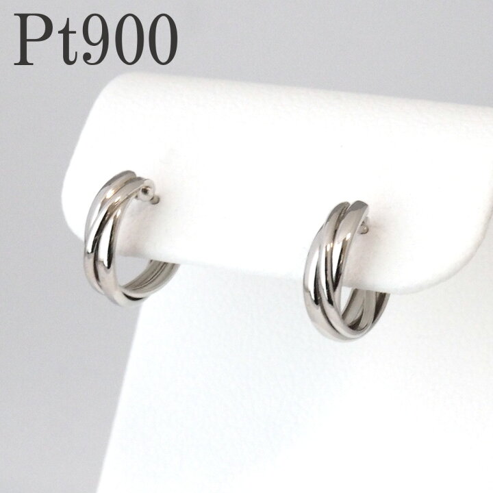 楽天市場】プラチナ ピアス フープ シンプル PT Pt900 キラキラ 地金  
